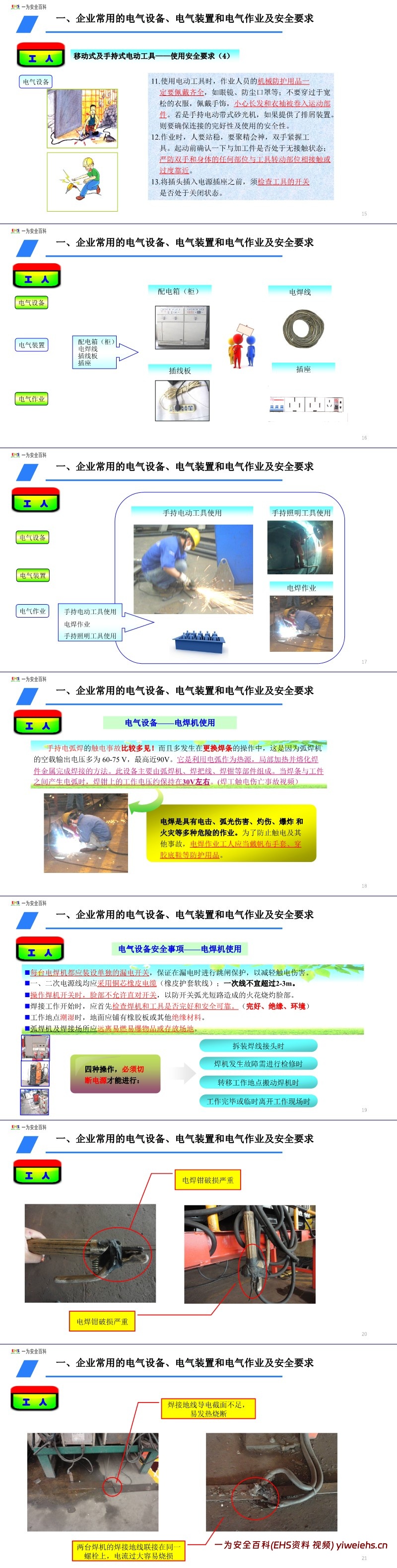 【PPT】电气安全知识培训