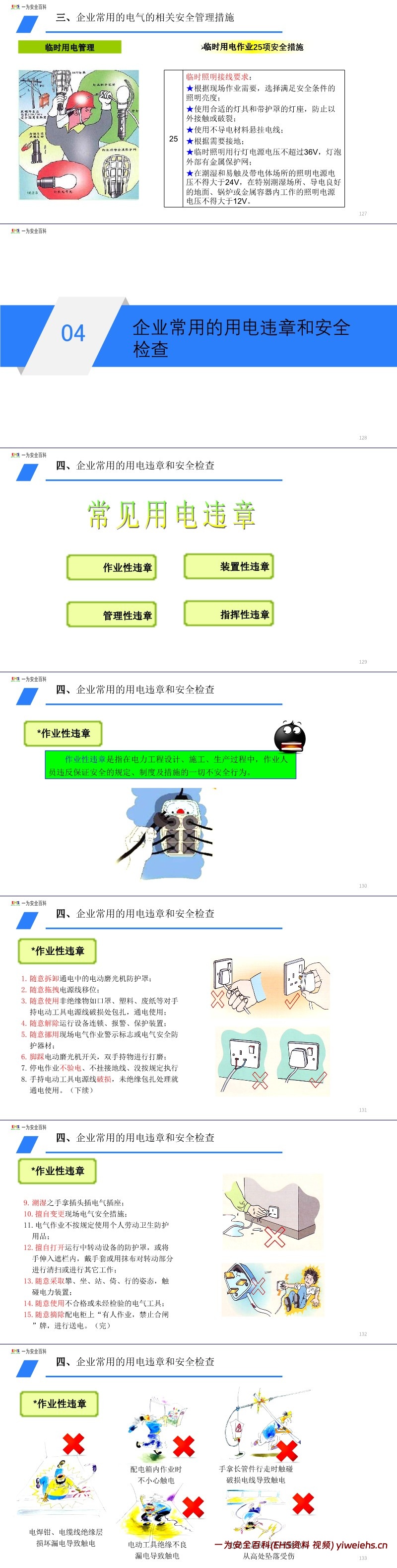 【PPT】电气安全知识培训