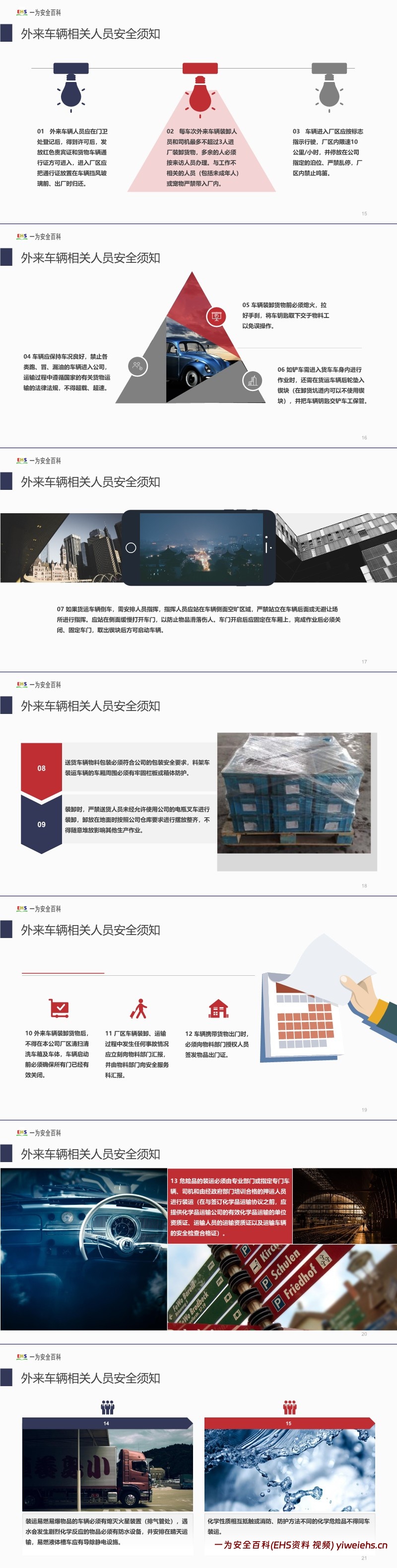 【PPT】企业外来人员安全培训