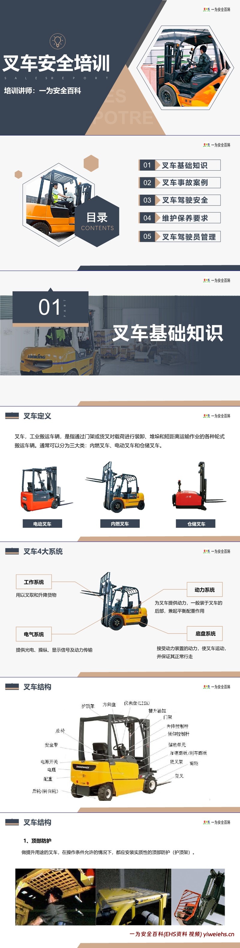 【PPT】最全版叉车安全培训课程