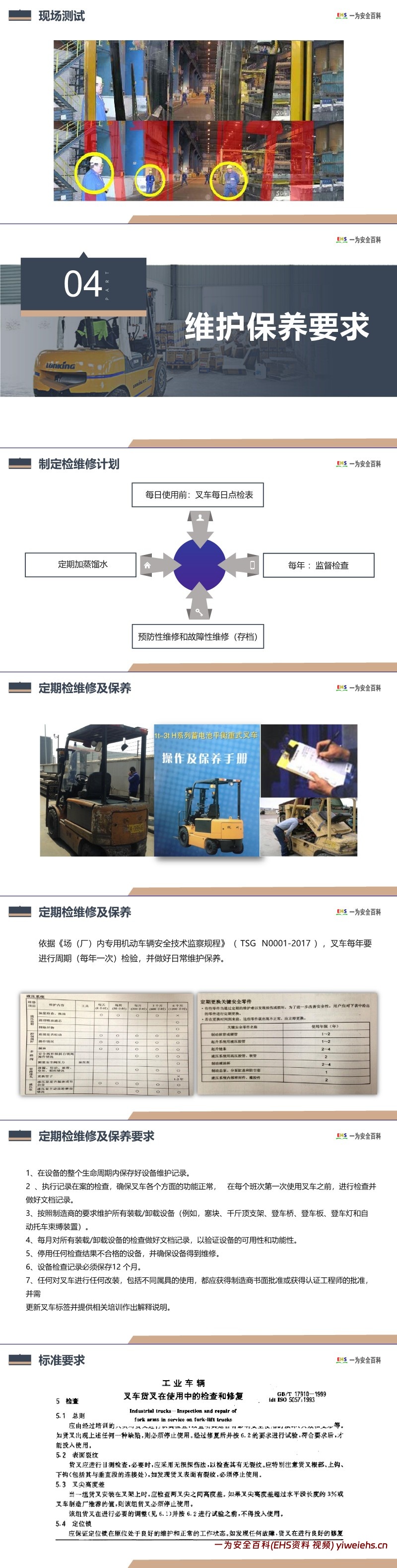 【PPT】最全版叉车安全培训课程