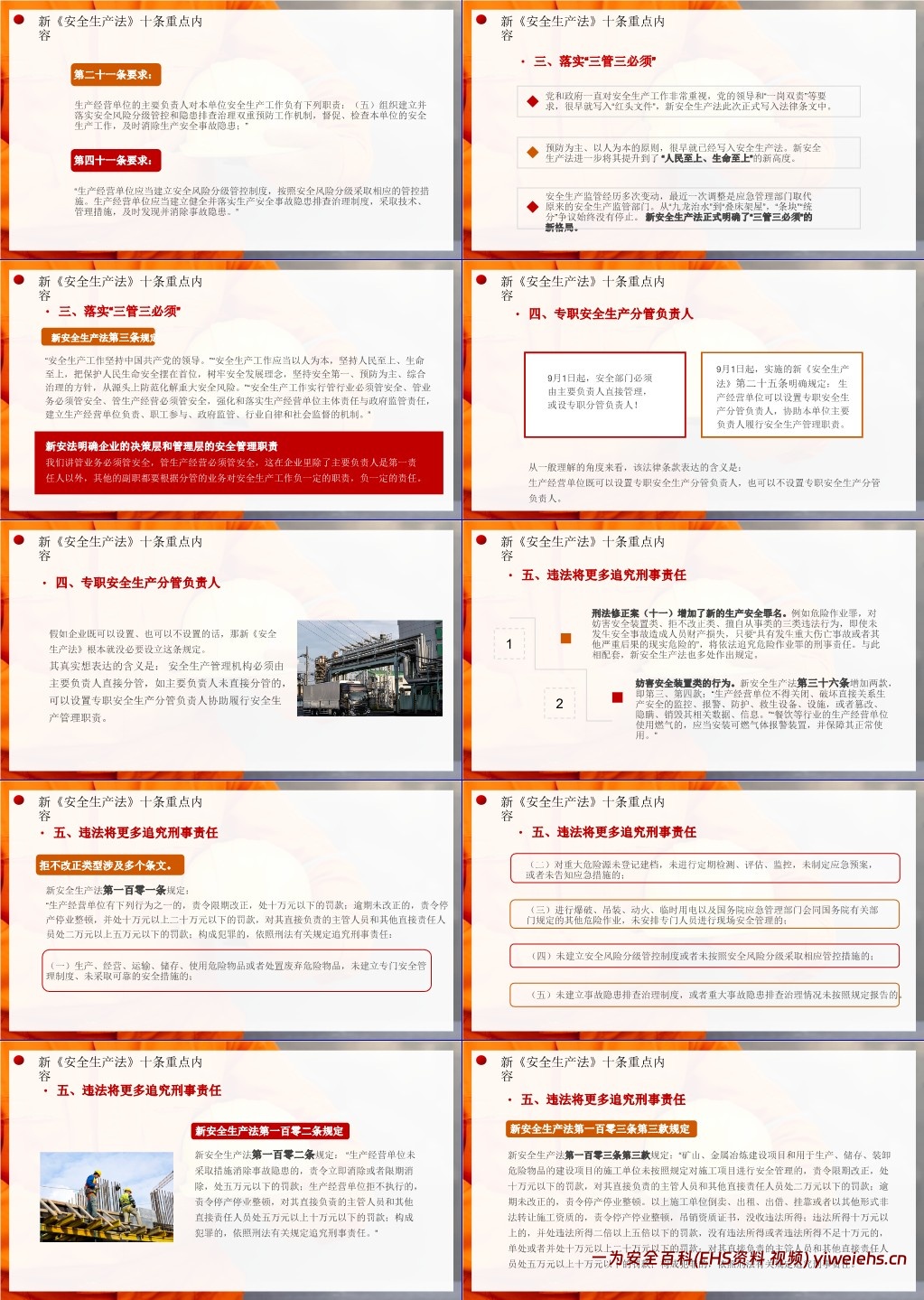 【PPT】《安全生产法》十大亮点解读培训