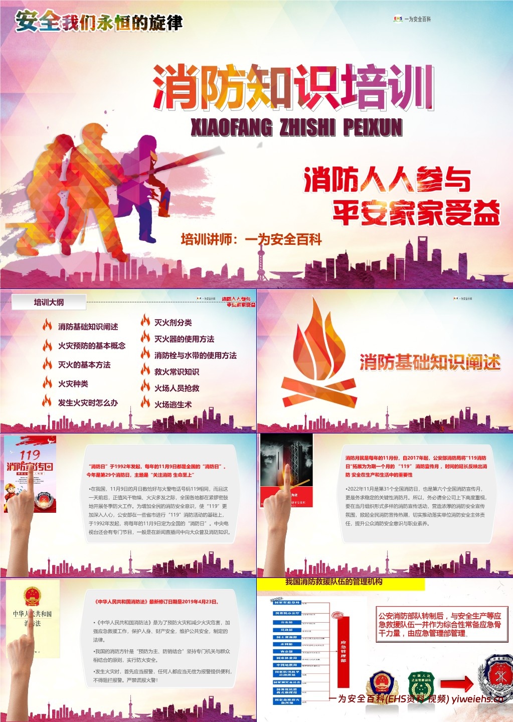 【PPT】消防知识专题宣讲课件