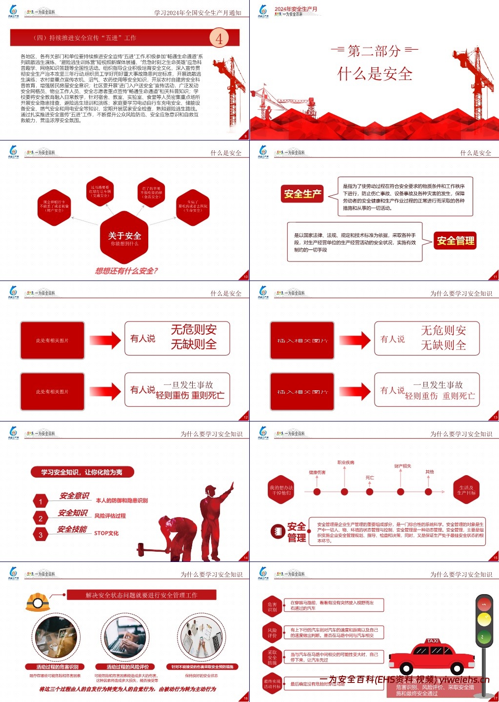 【PPT】2024年安全月主题宣贯课件