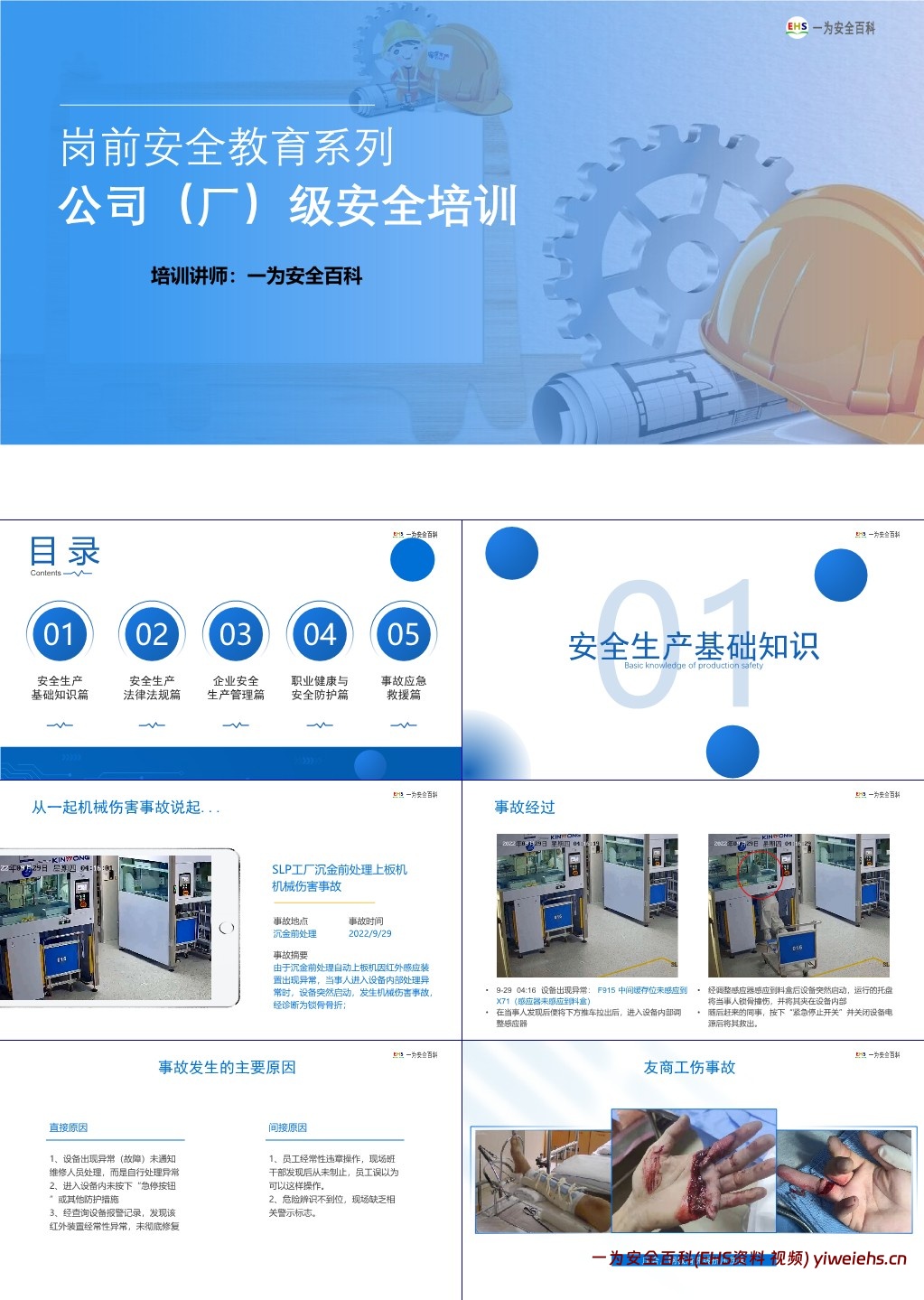 【PPT】新员工安全教育培训(岗前安全教育)