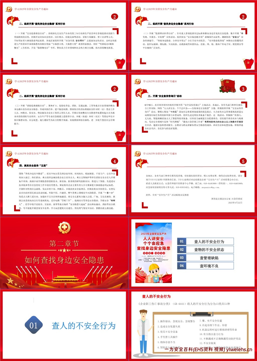 【PPT】2025年安全生产月主题培训课件:如何查找身边安全隐患
