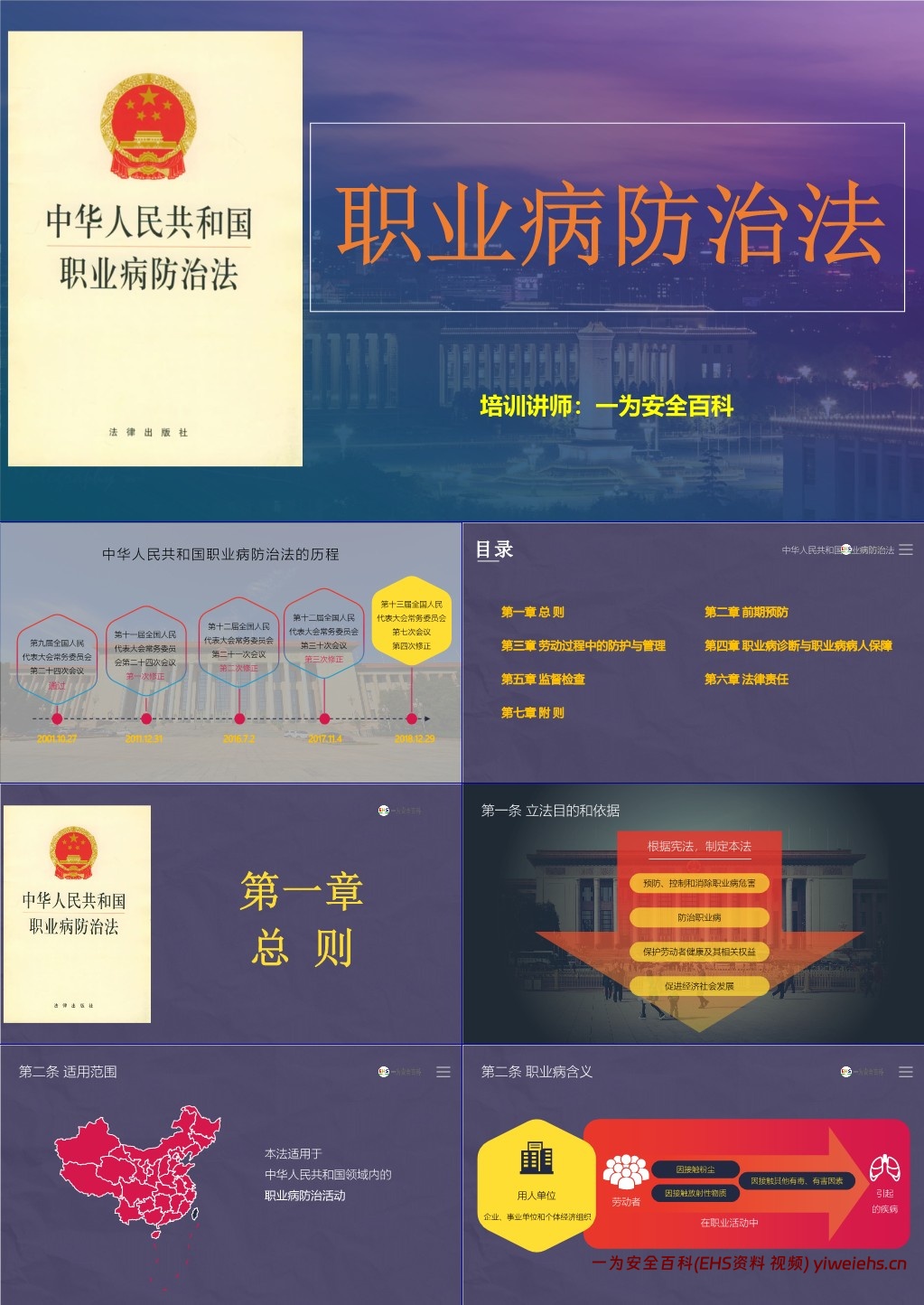 【PPT】《职业病防治法》解读培训课件