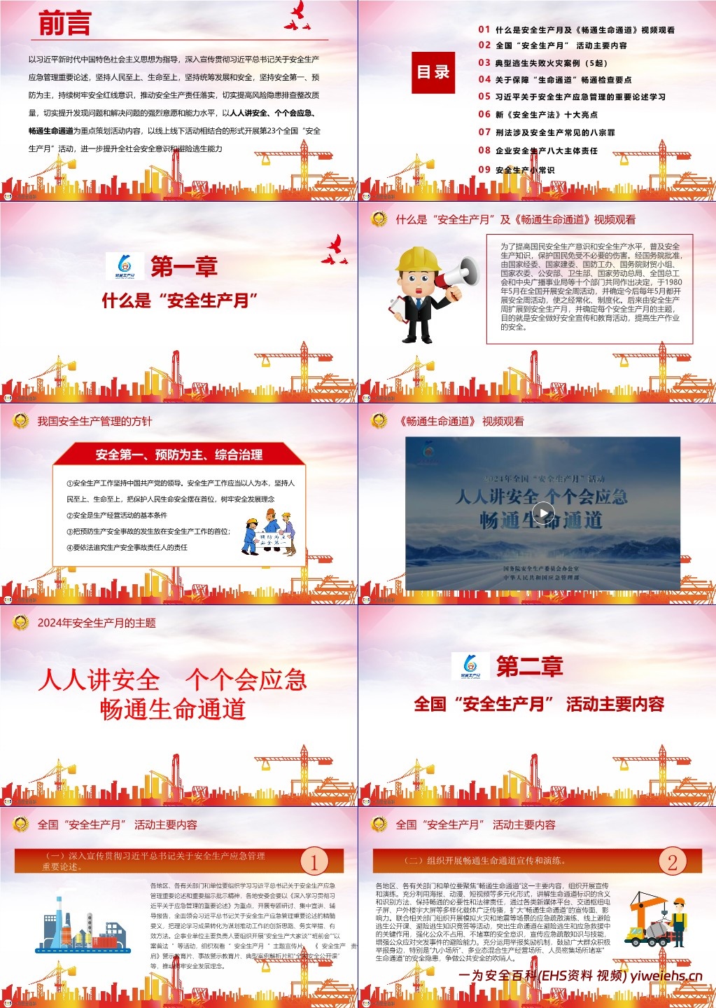 【PPT】2024安全生产月安全咨询日主题培训课件