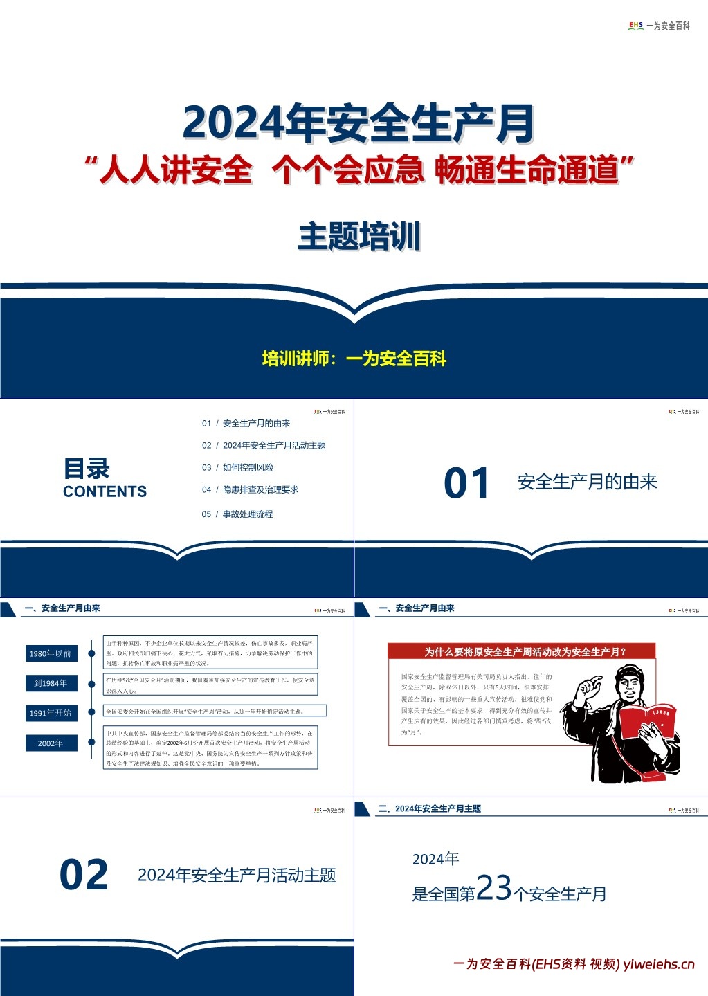 【PPT】2024安全月隐患排查知识培训