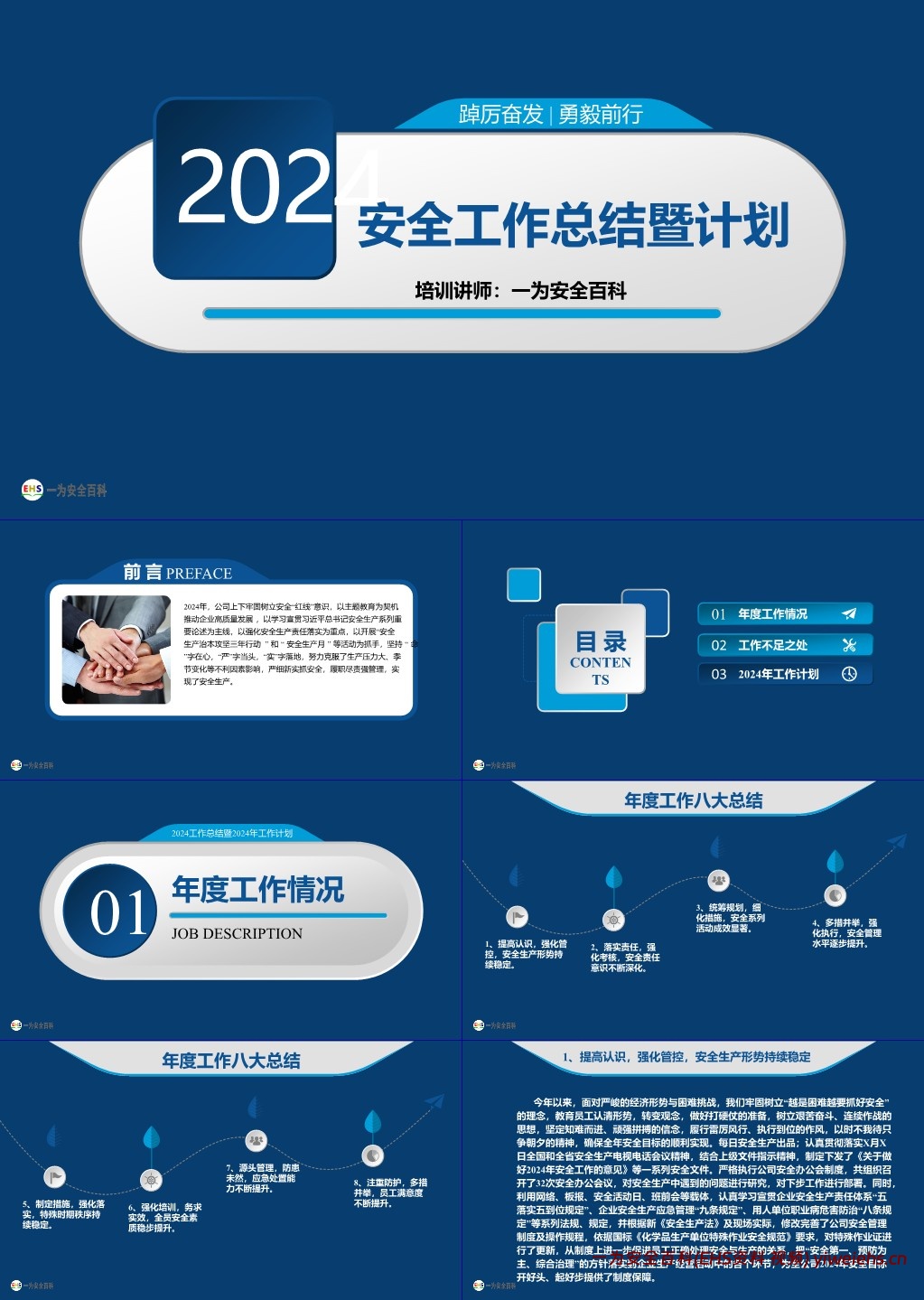 【PPT】2024年安全工作总结暨2025年安全工作计划