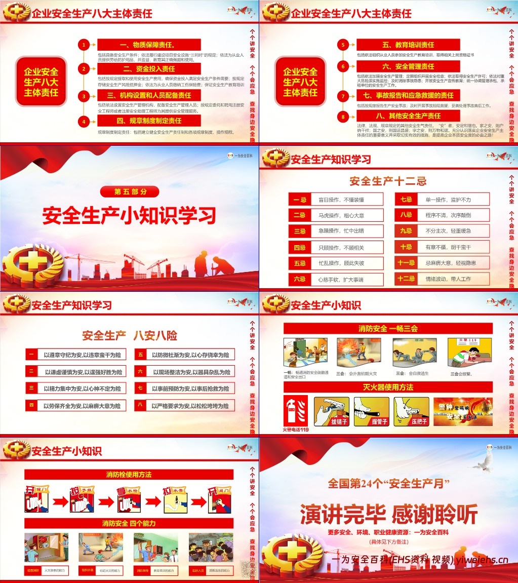 【PPT】2025年安全月主题课件一:安全月主题宣讲课件