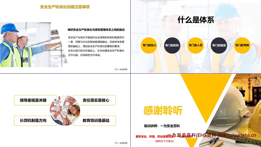 【PPT】安全生产标准化建设与实施