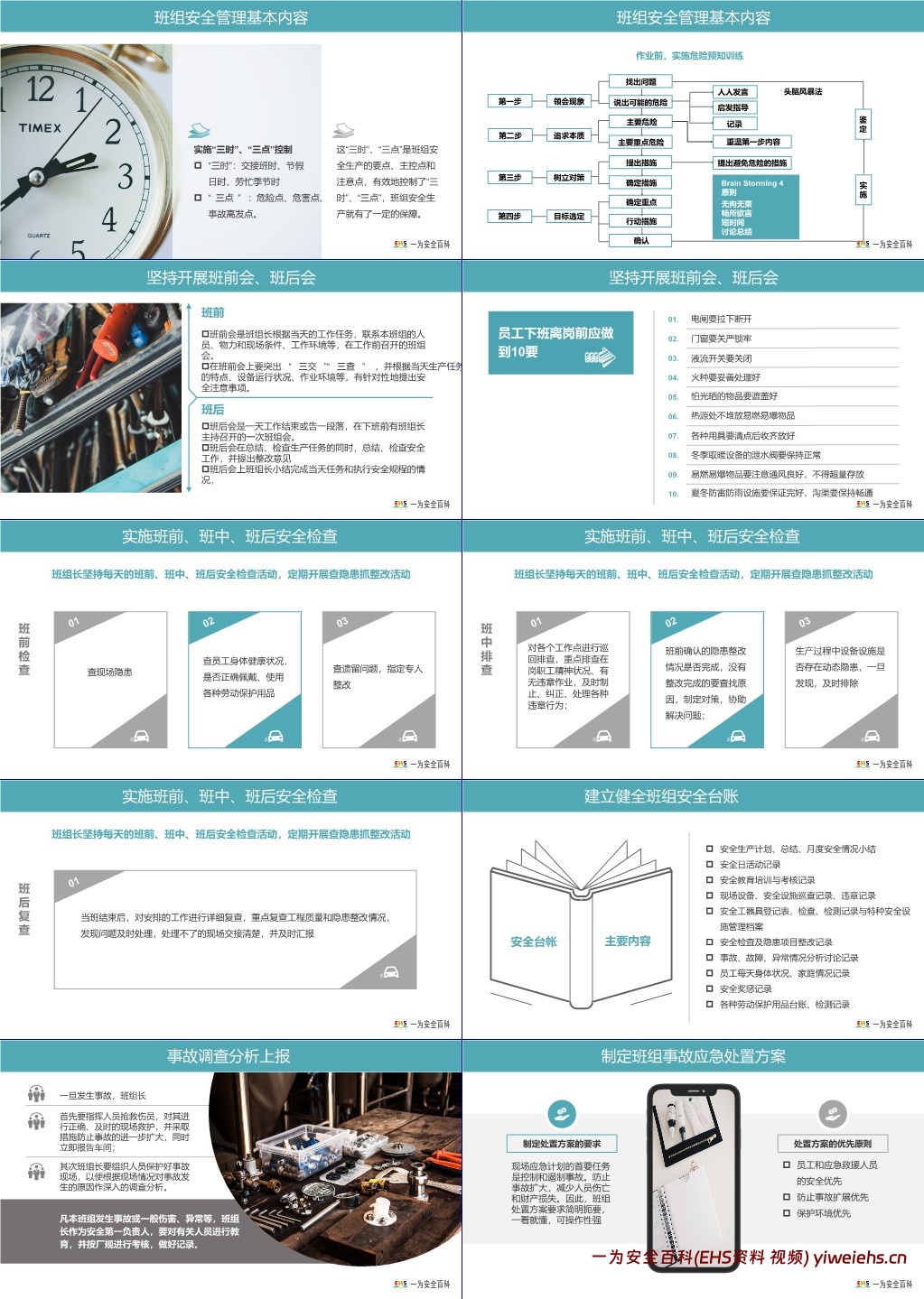 【PPT】班组安全生产管理基础培训课程