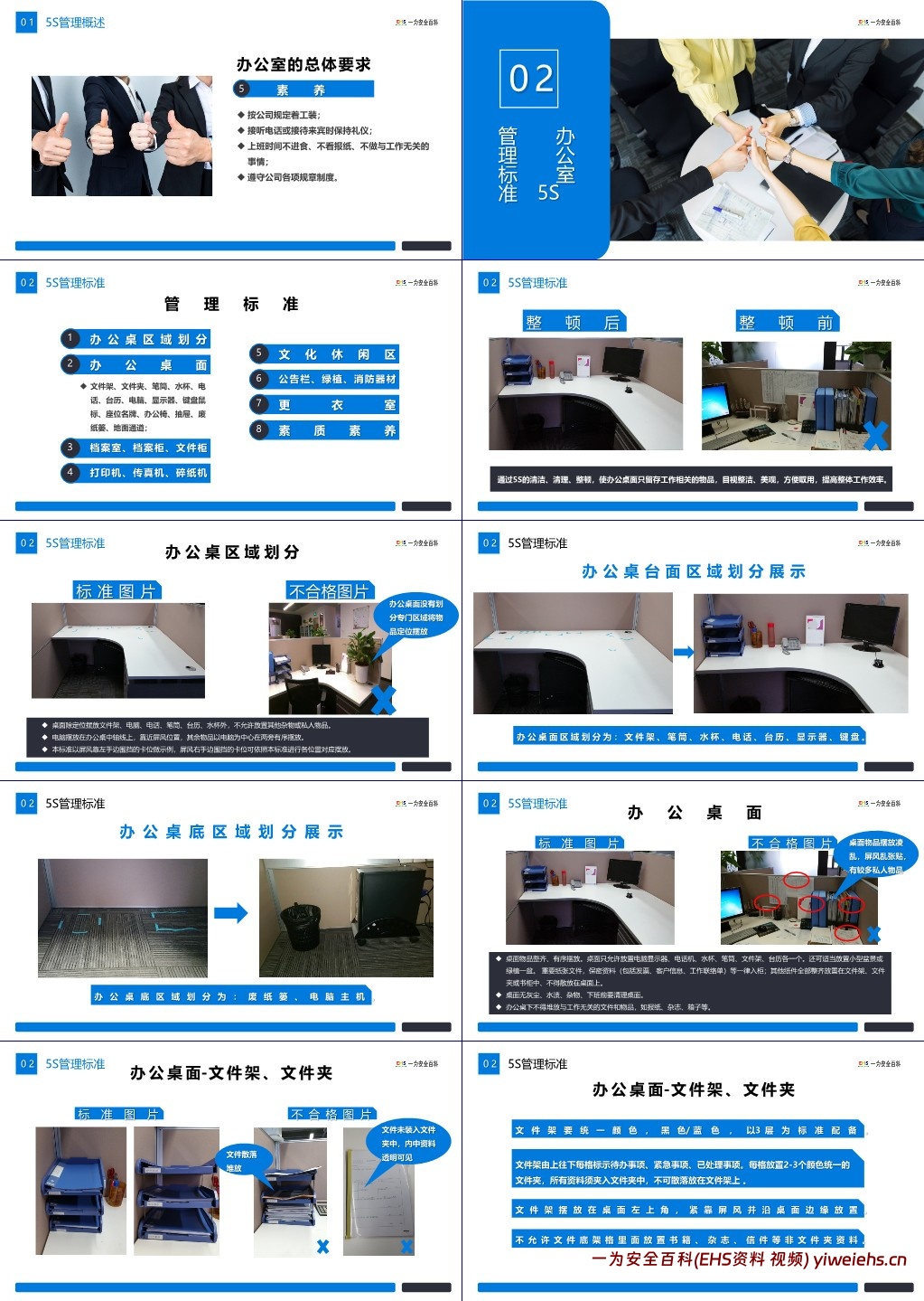 【PPT】办公室5S管理手册图示