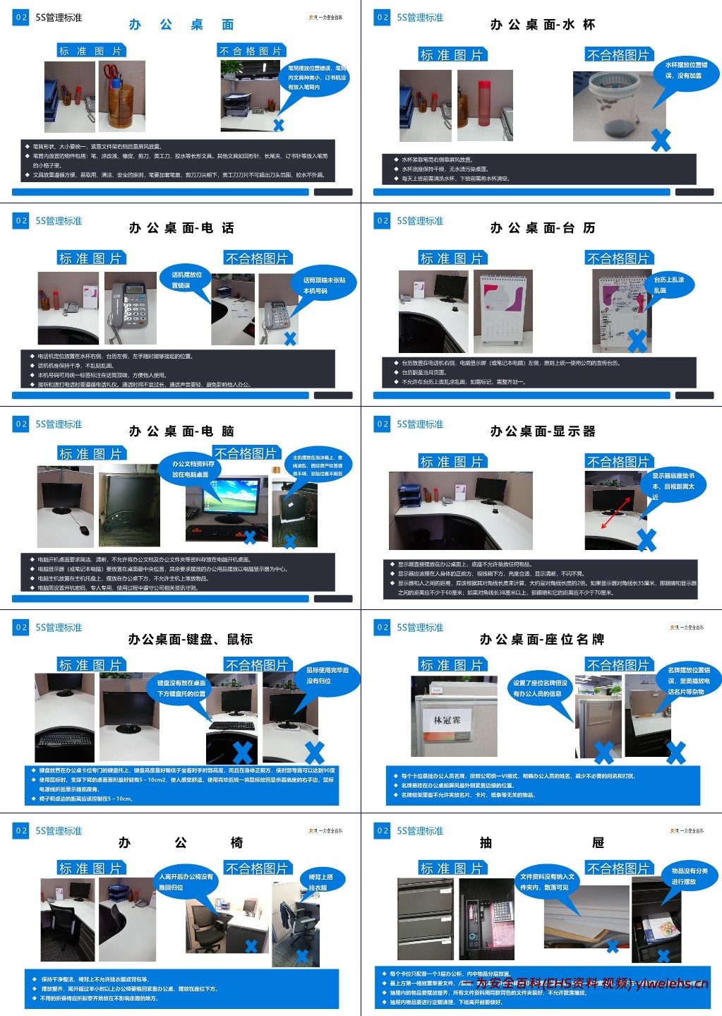 【PPT】办公室5S管理手册图示