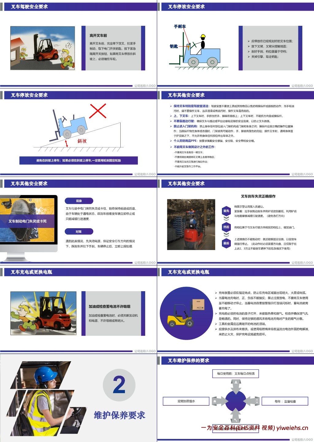 【PPT】叉车安全培训