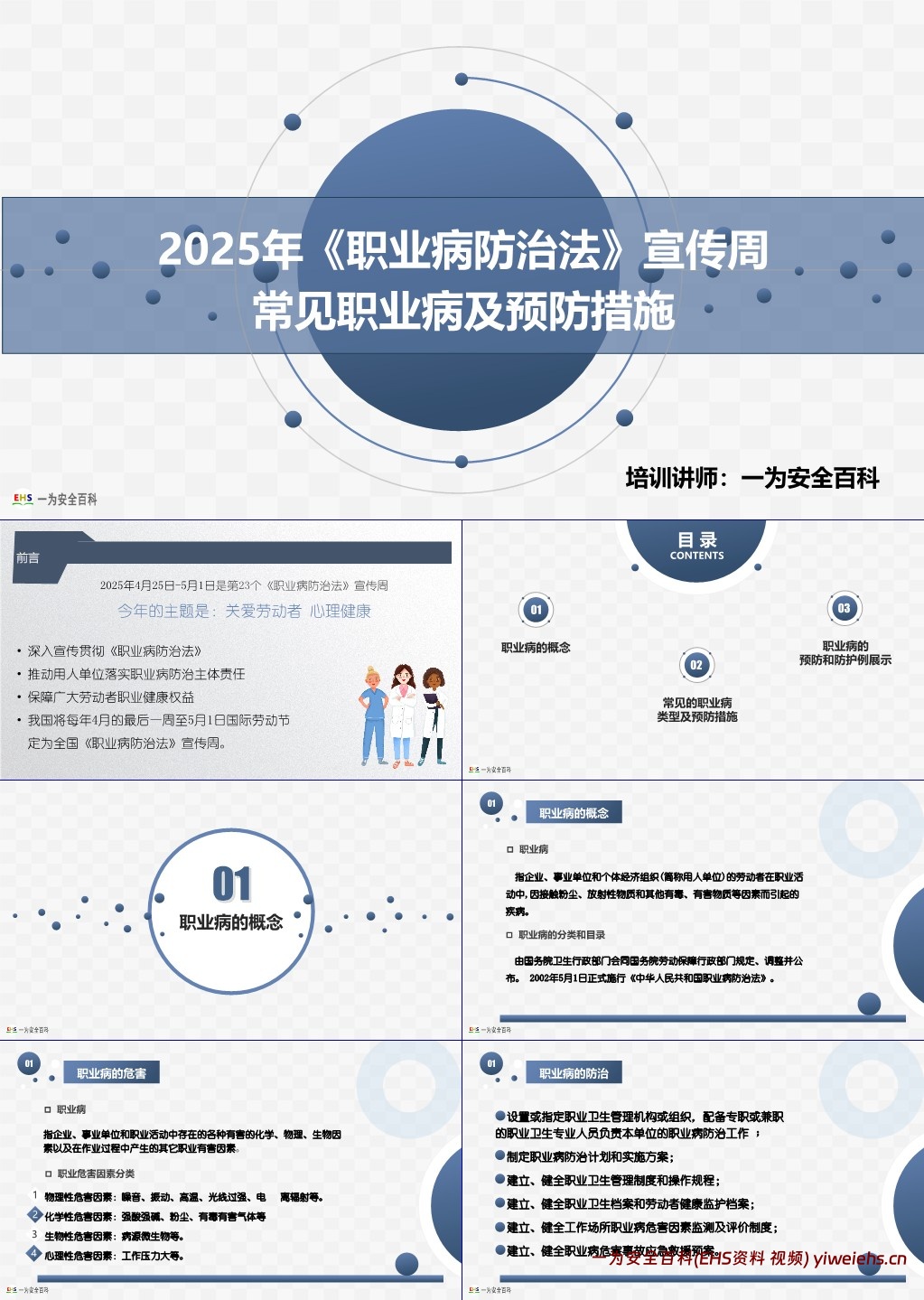 【PPT】常见职业病及预防措施专题培训