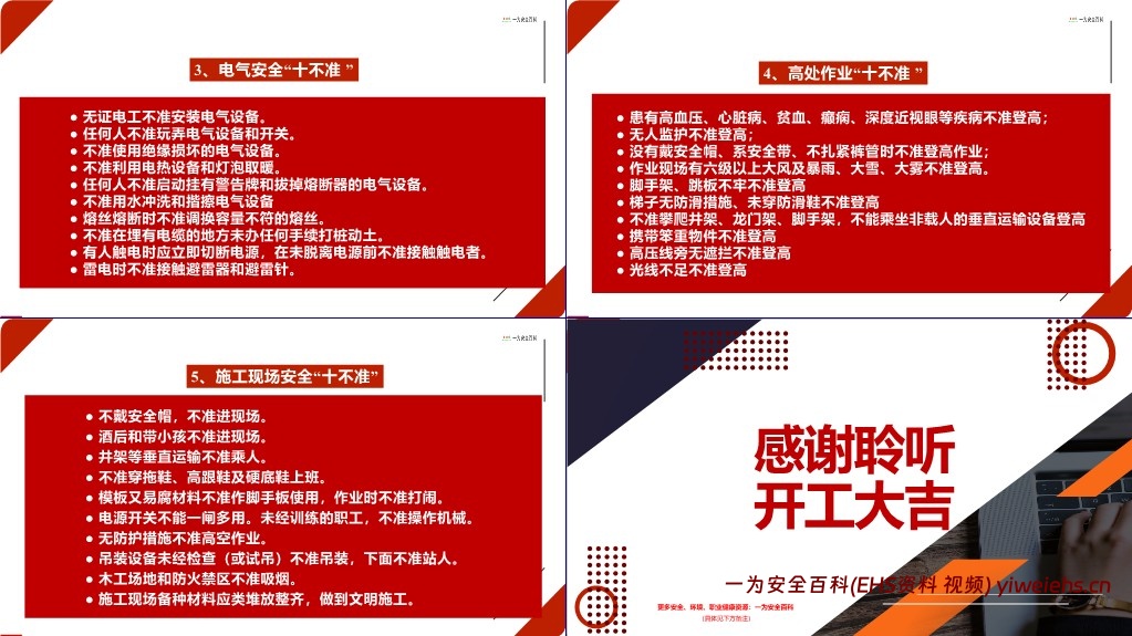 【PPT】春节后复工全员安全教育培训