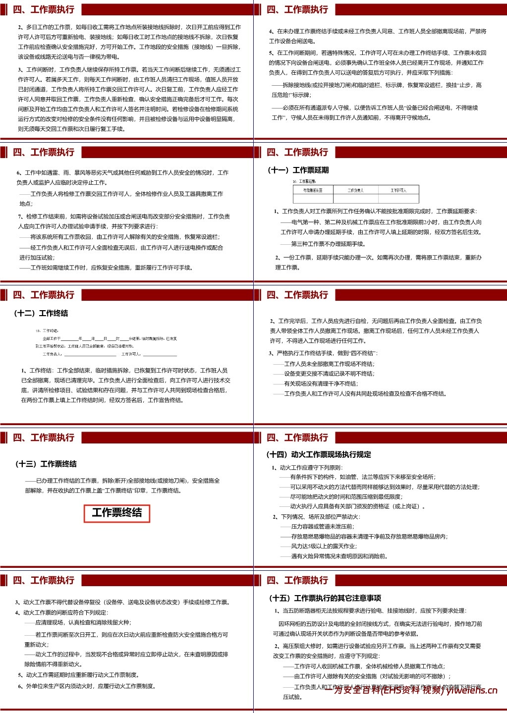 【PPT】工作票及操作票专题培训