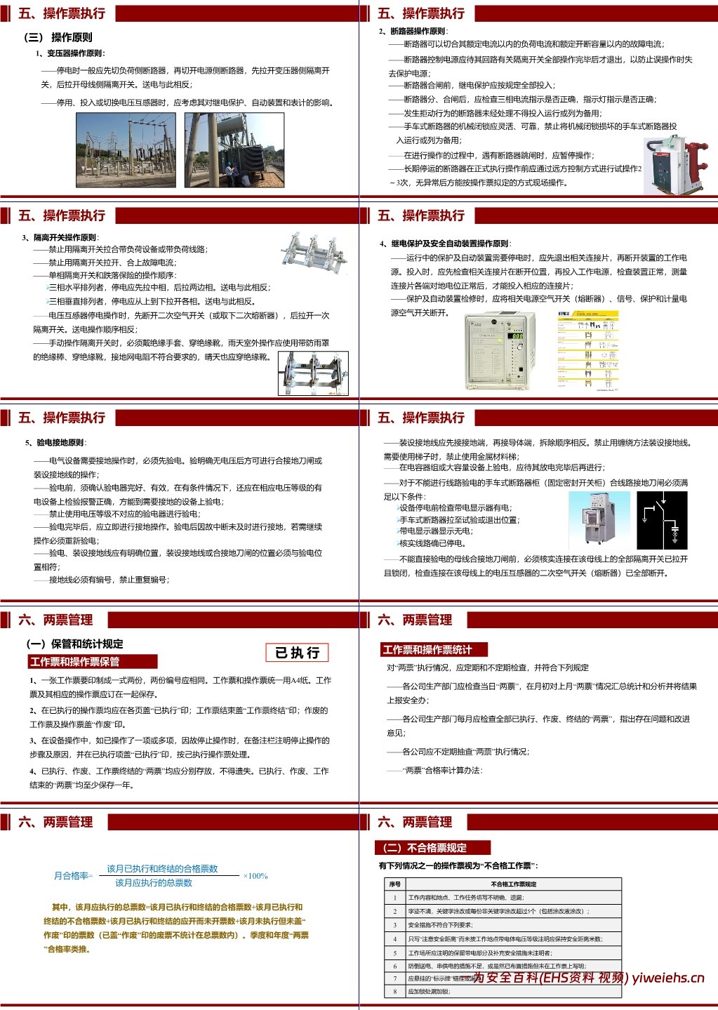 【PPT】工作票及操作票专题培训