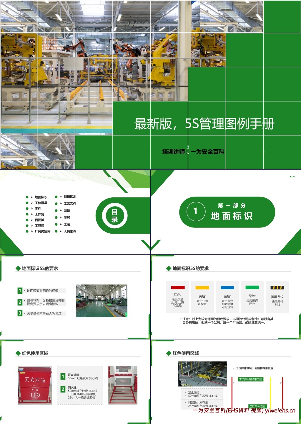 【PPT】最新版,5S管理图例手册
