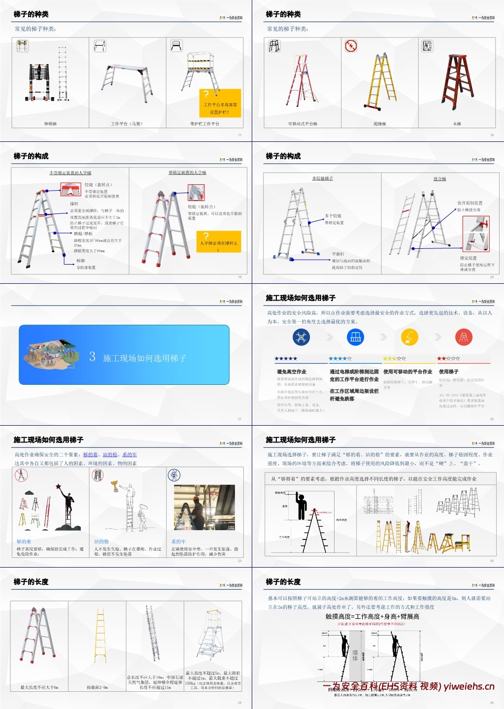 【PPT】2025梯子安全知识专项培训