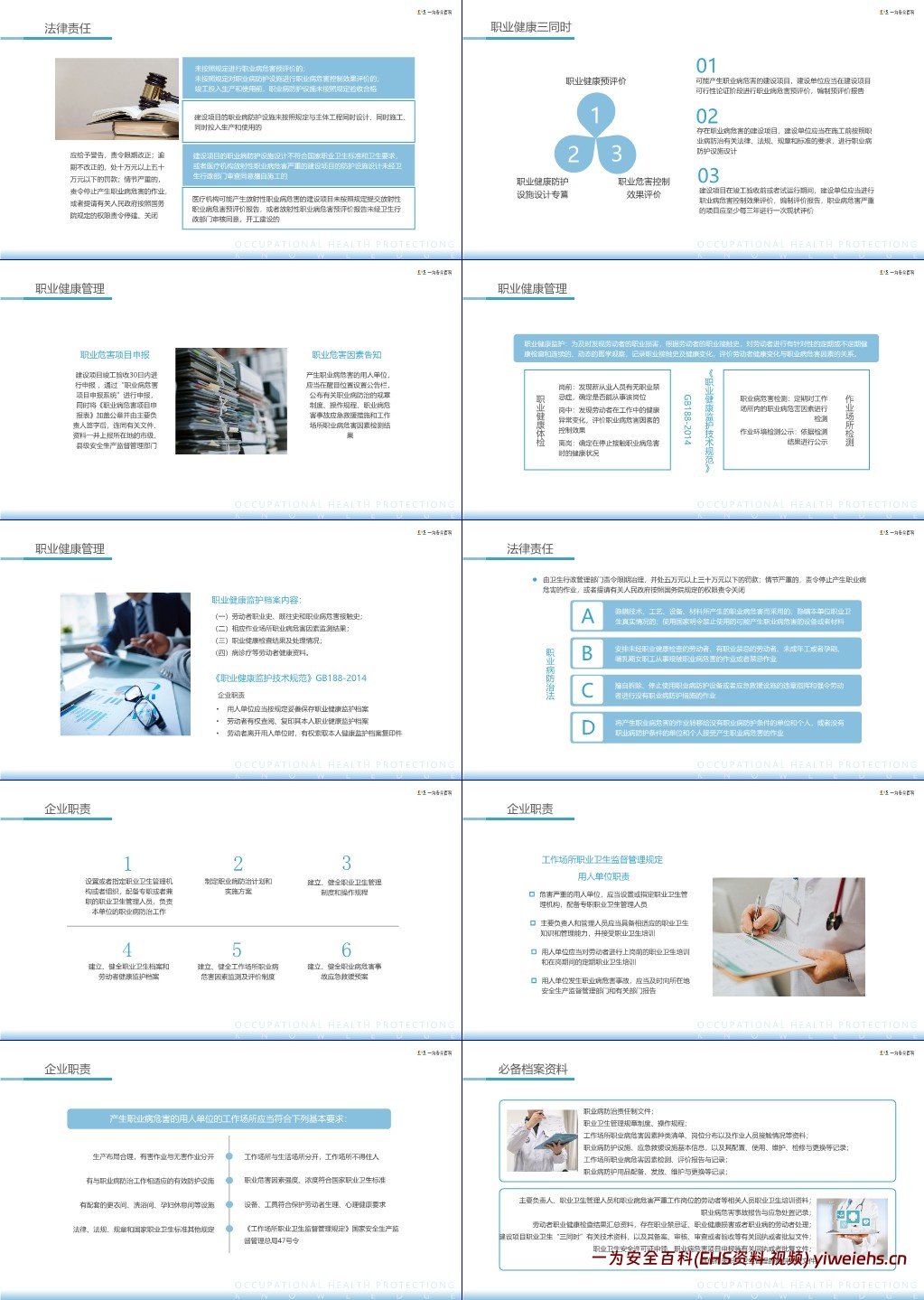 【PPT】职业健康防护知识培训
