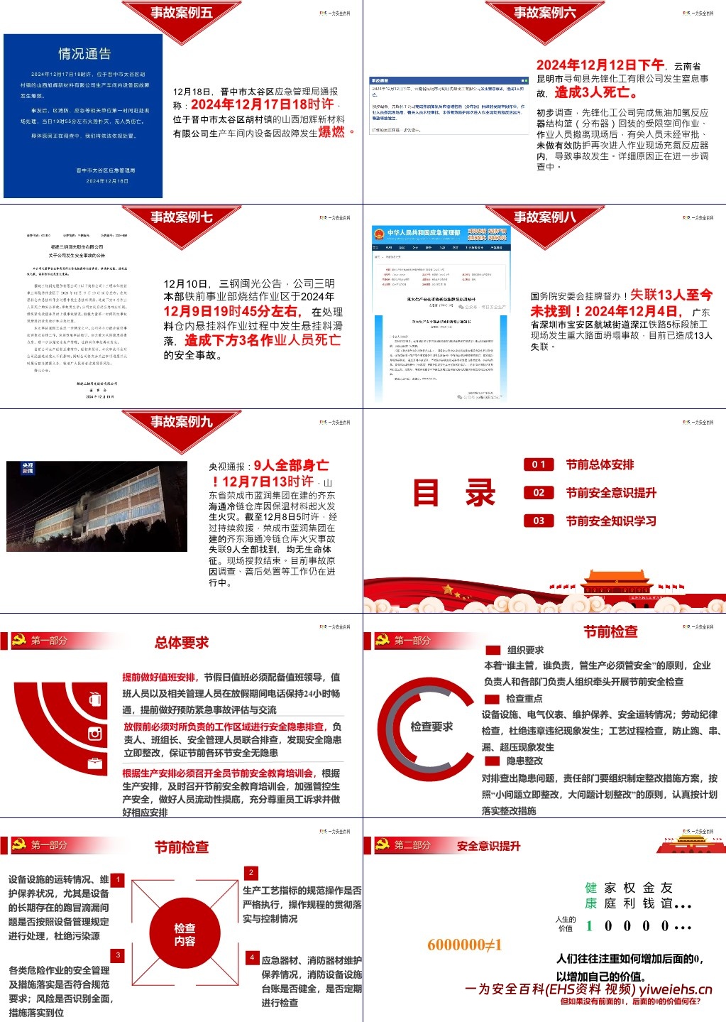 【PPT】元旦节前安全教育培训