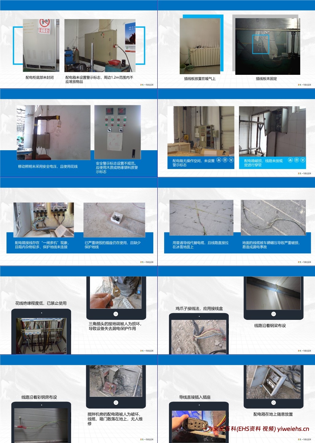 【PPT】用电相关隐患排查示例