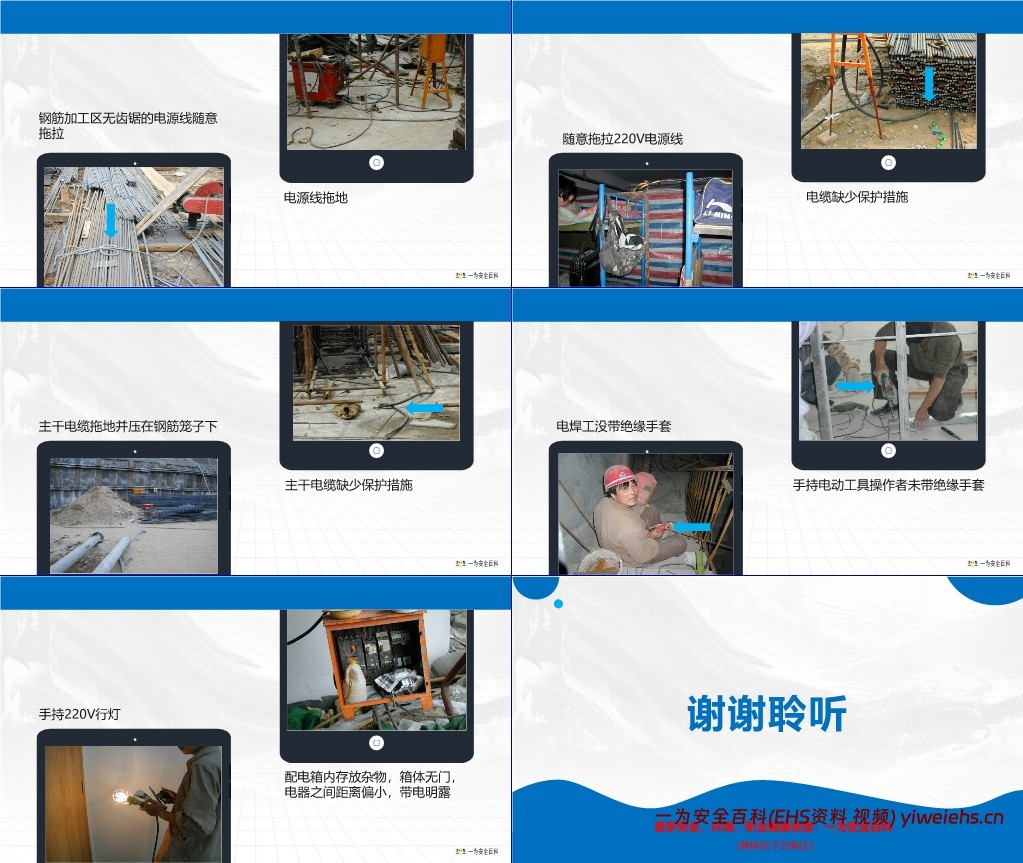【PPT】用电相关隐患排查示例