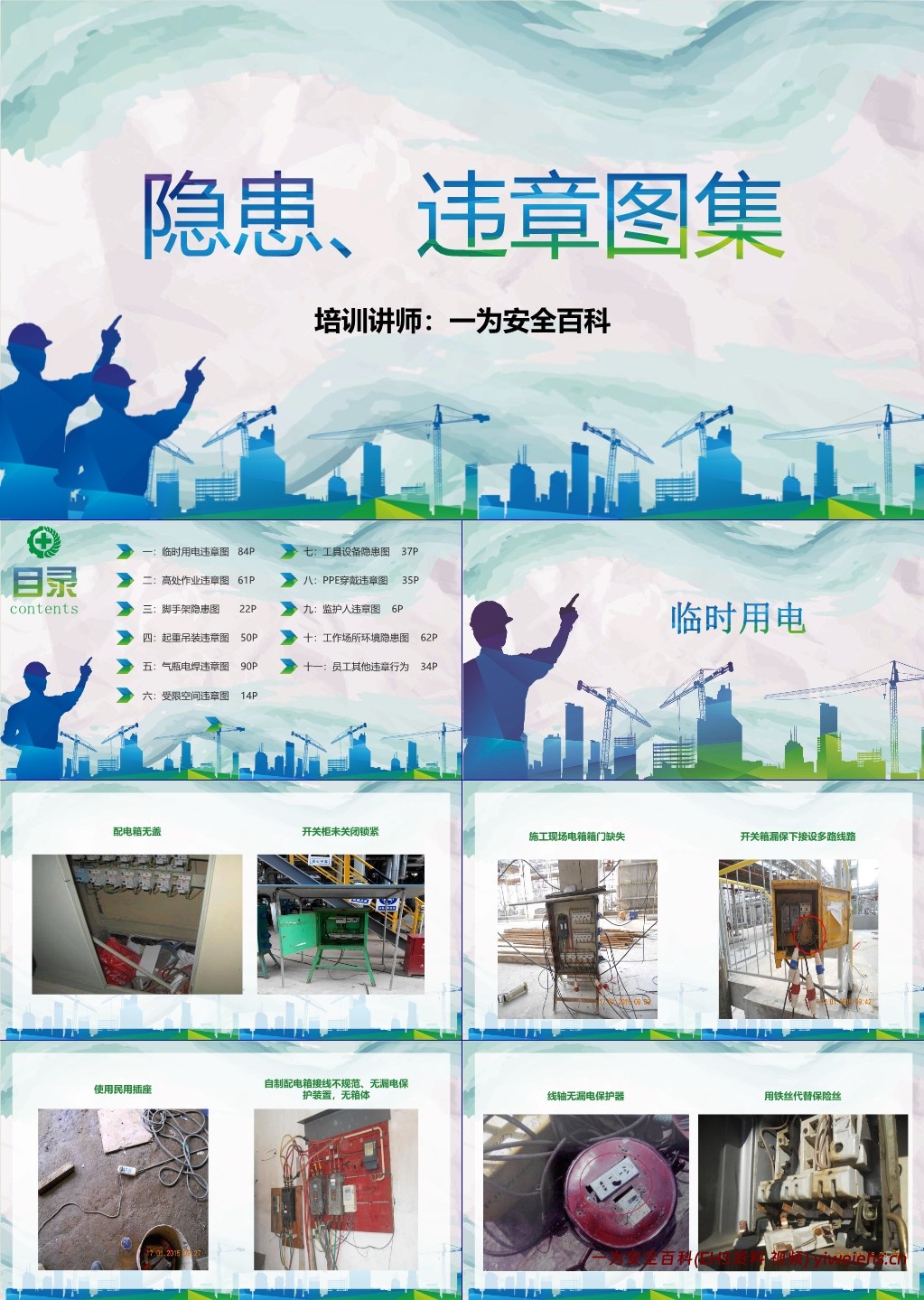 【PPT】隐患、违章图集大全