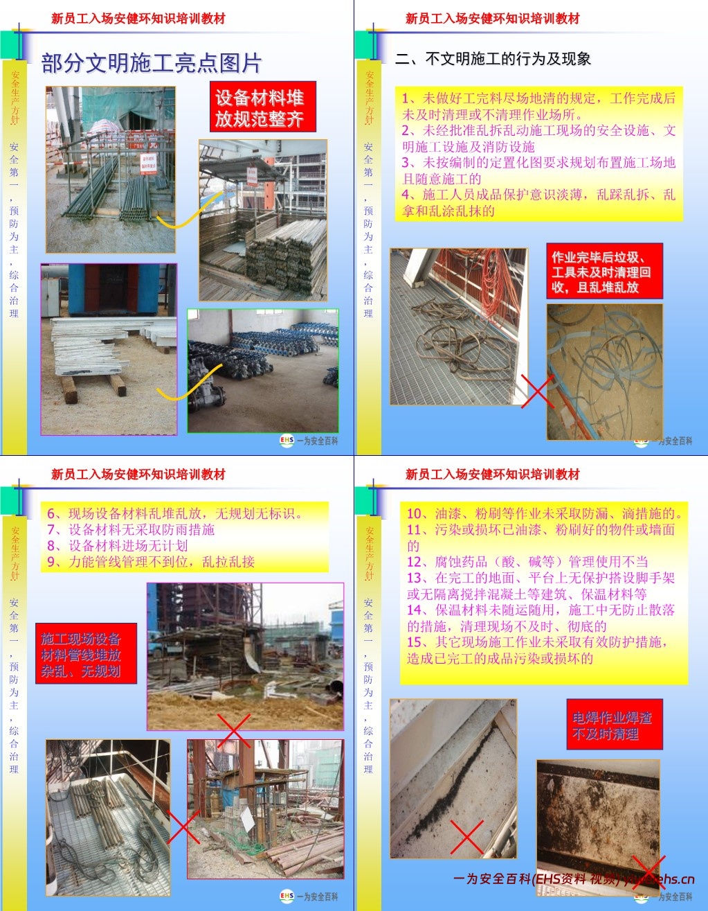 【PPT】新员工入场三级安全教育培训课程