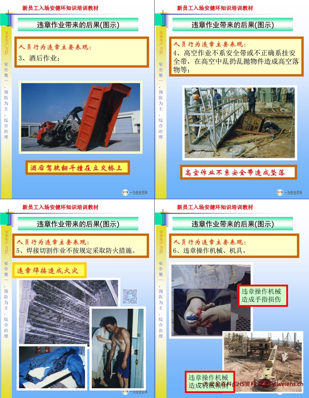 【PPT】新员工入场三级安全教育培训课程