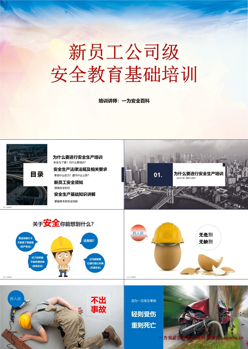 【PPT】新员工公司级安全培训