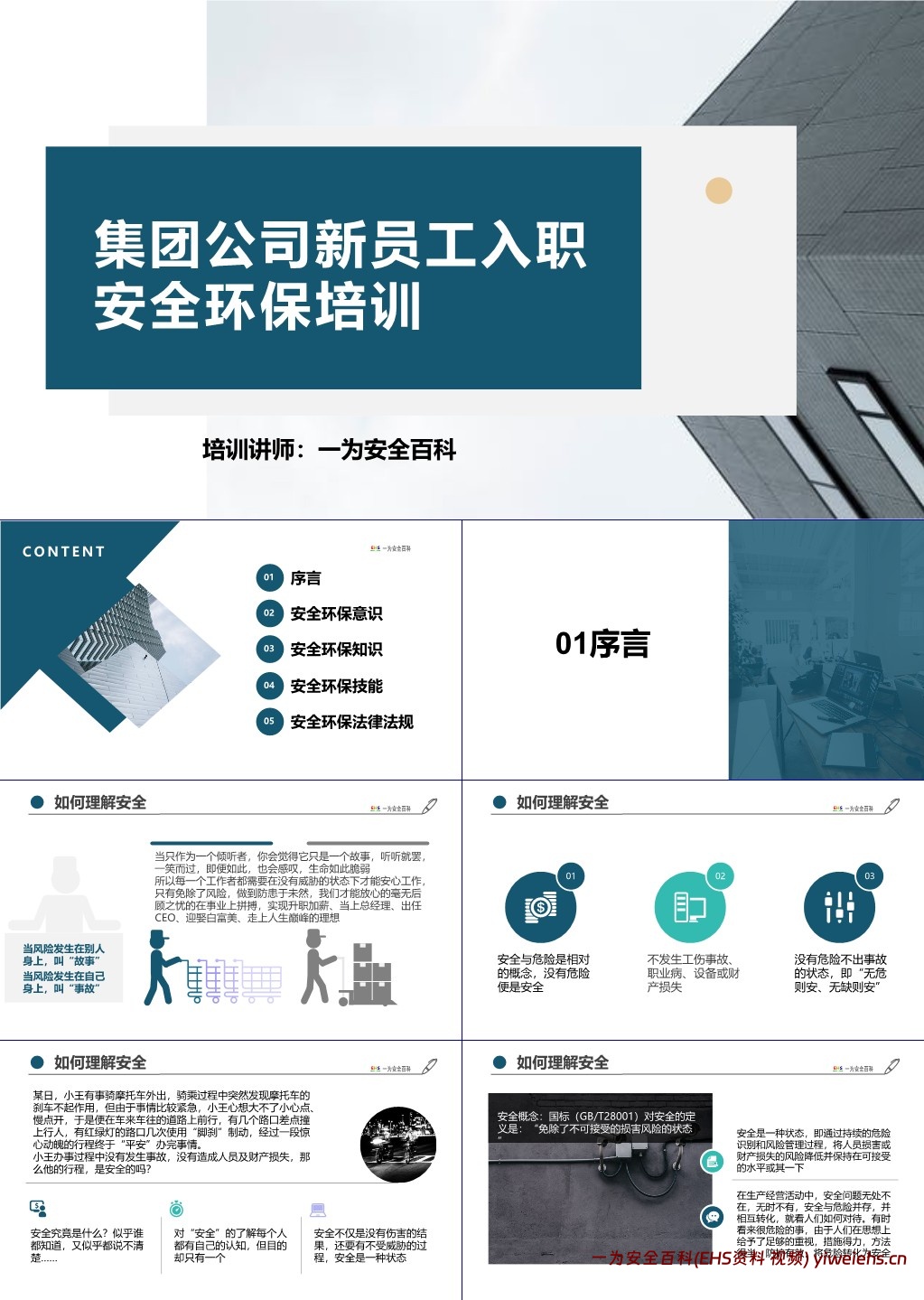 【PPT】新员工公司级安全环保教育培训