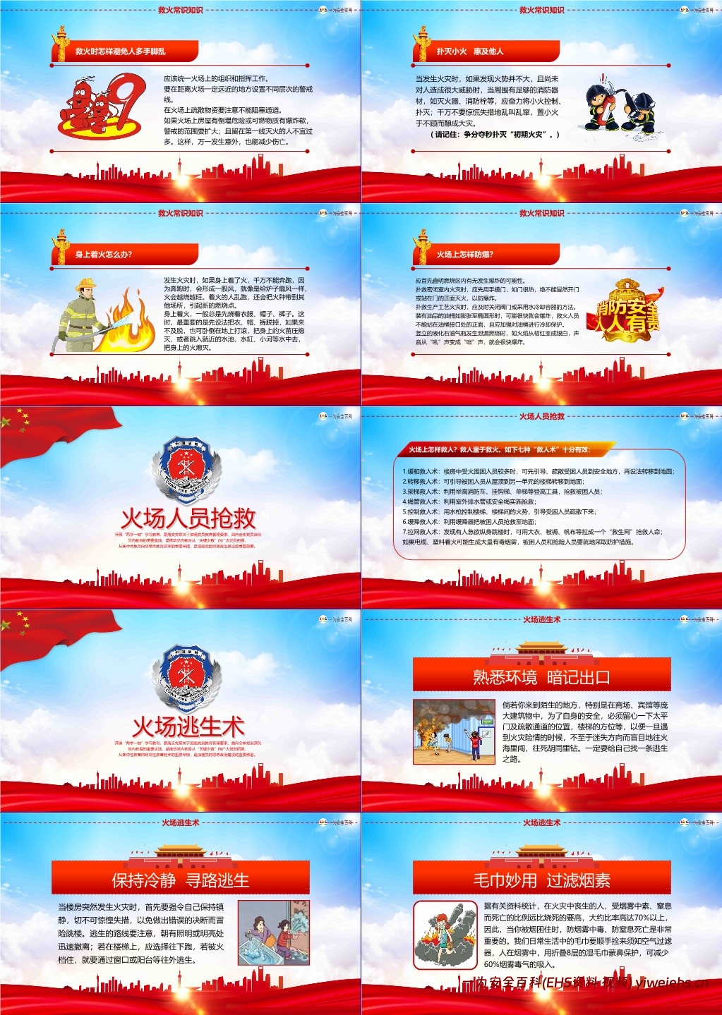 【PPT】消防月消防安全知识培训