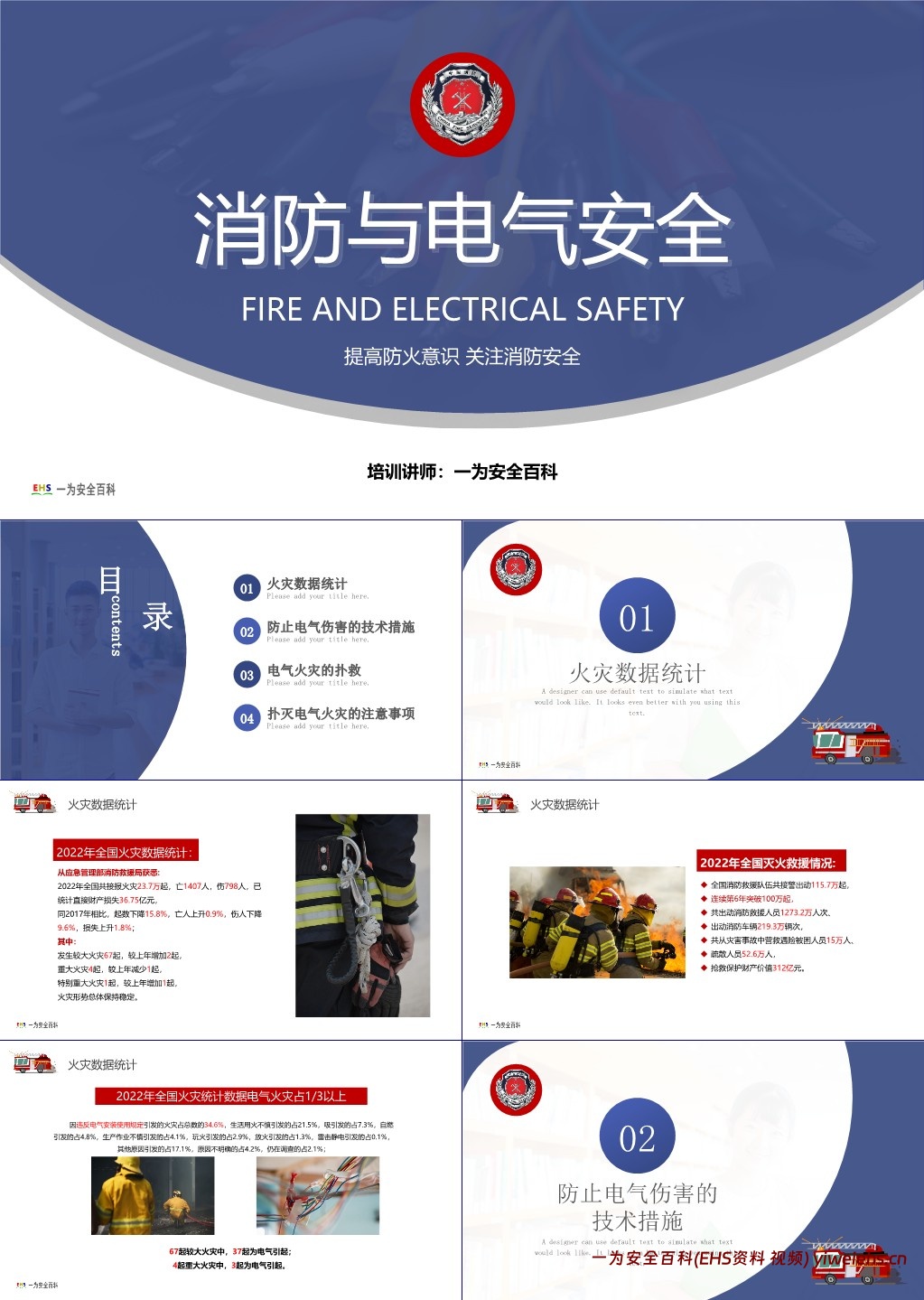 【PPT】消防与电气安全培训