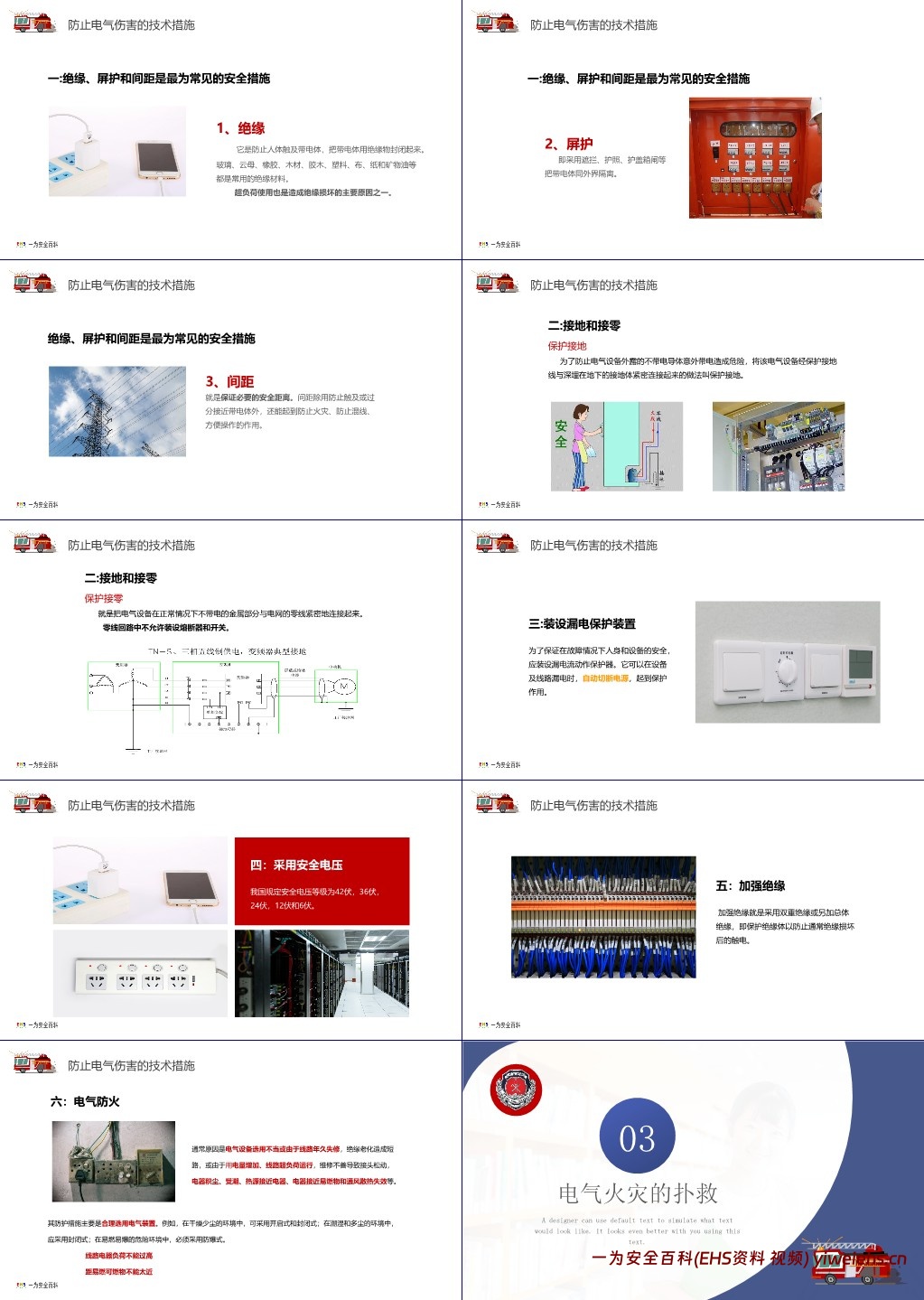 【PPT】消防与电气安全培训