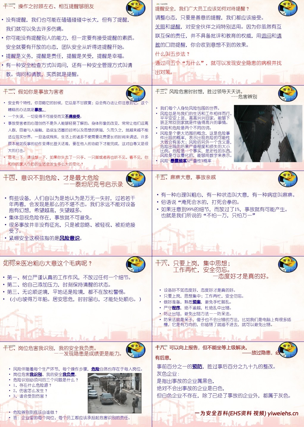 【PPT】五一劳动节前安全培训