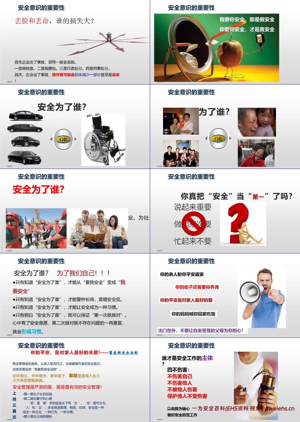 【PPT】为什么人人都要讲安全?安全为了谁?