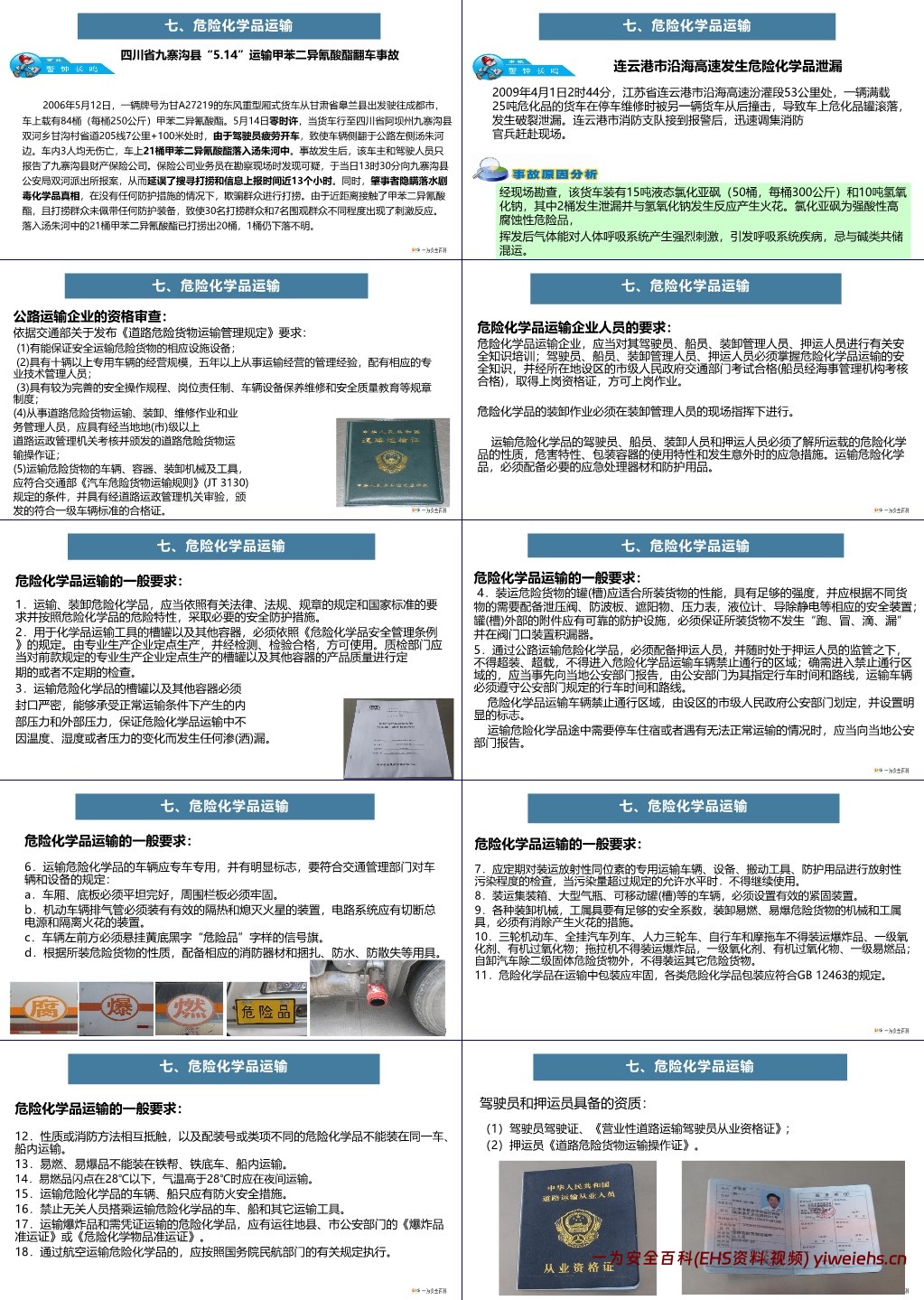 【PPT】危险化学品采购、运输、 储存和废弃安全培训课件
