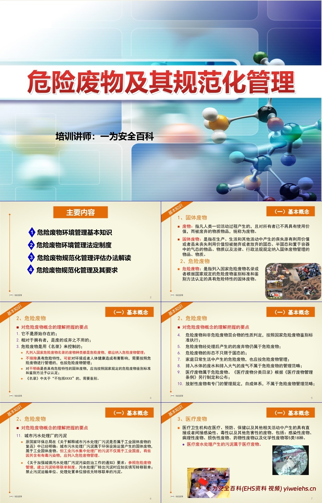 【PPT】危险废物及其规范化管理