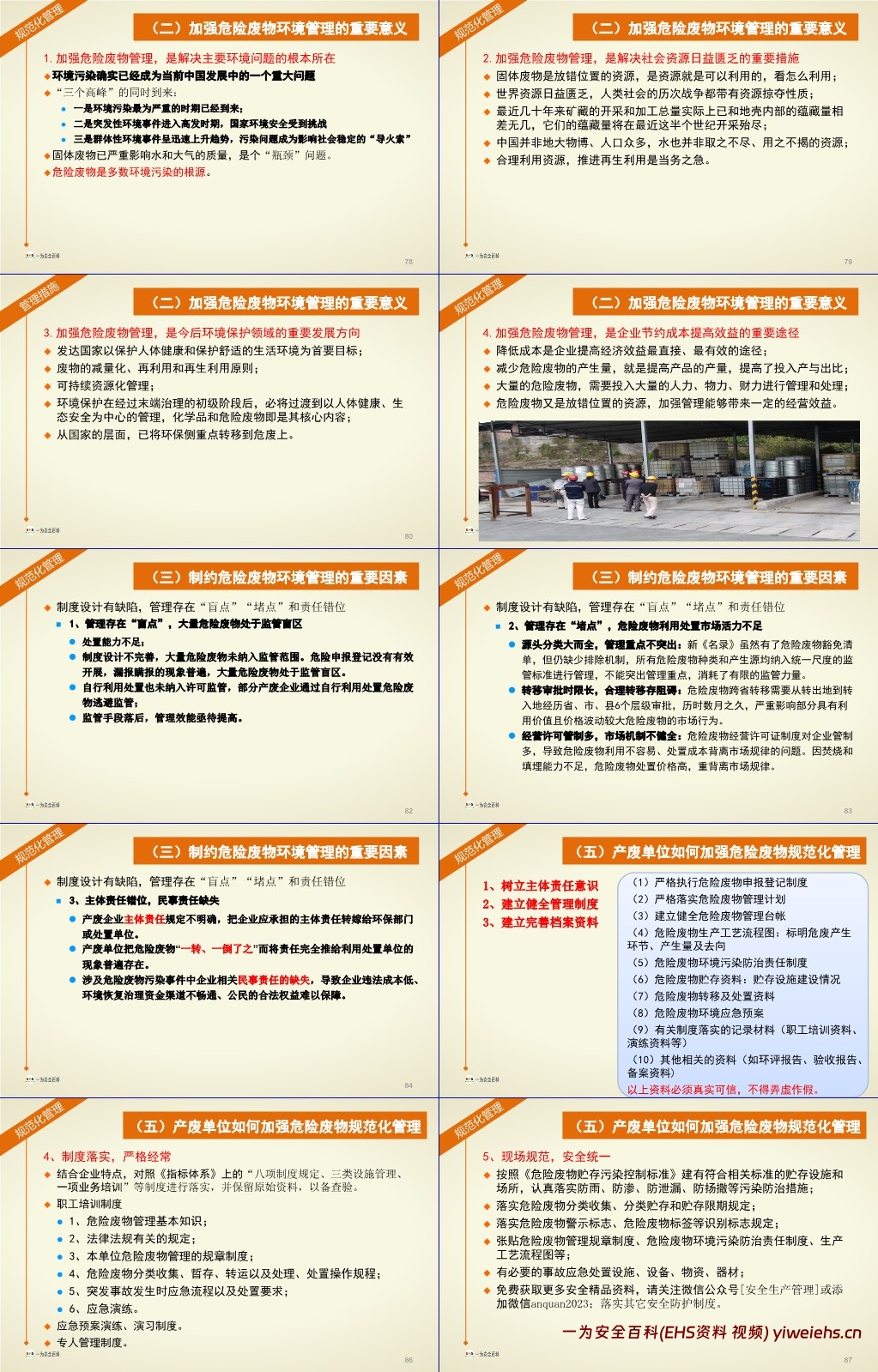 【PPT】危险废物及其规范化管理