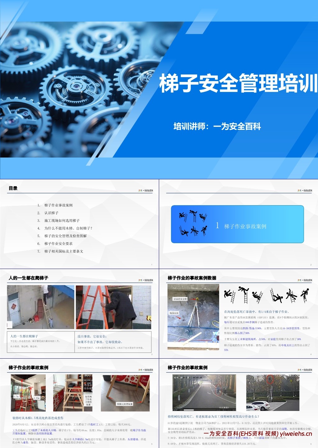 【PPT】2025梯子安全知识专项培训