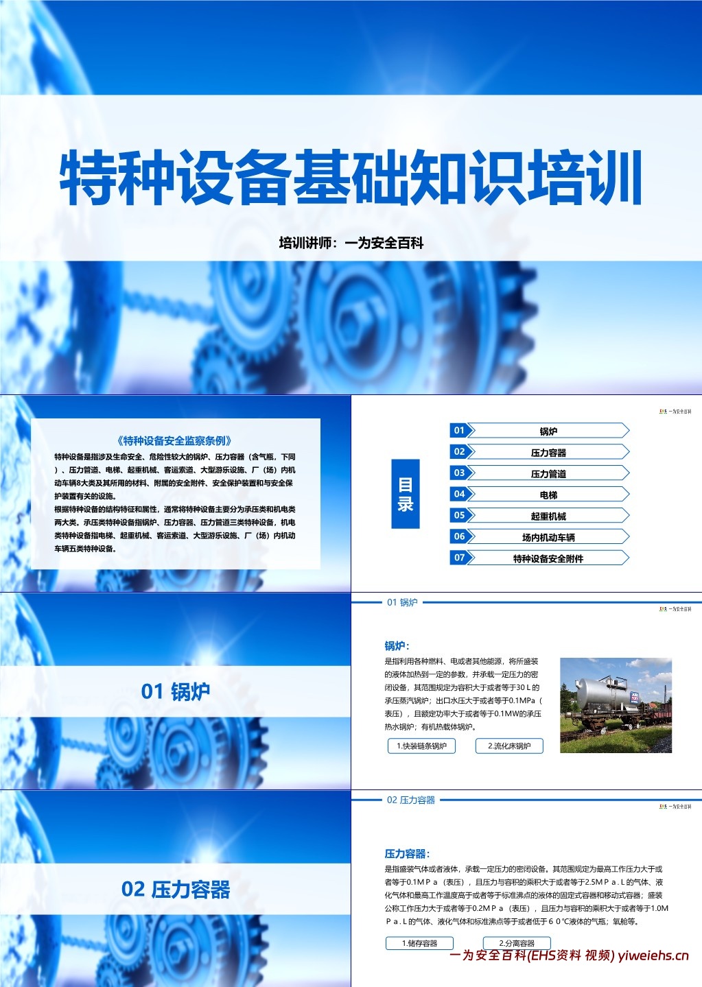 【PPT】特种设备安全生产基础知识培训