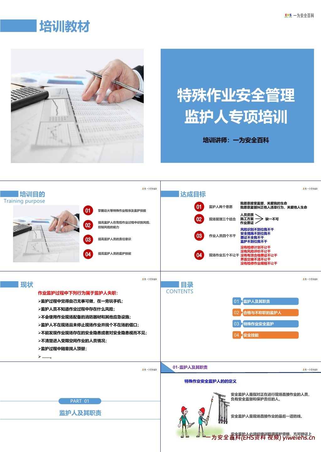 【PPT】特殊作业监护人培训课件