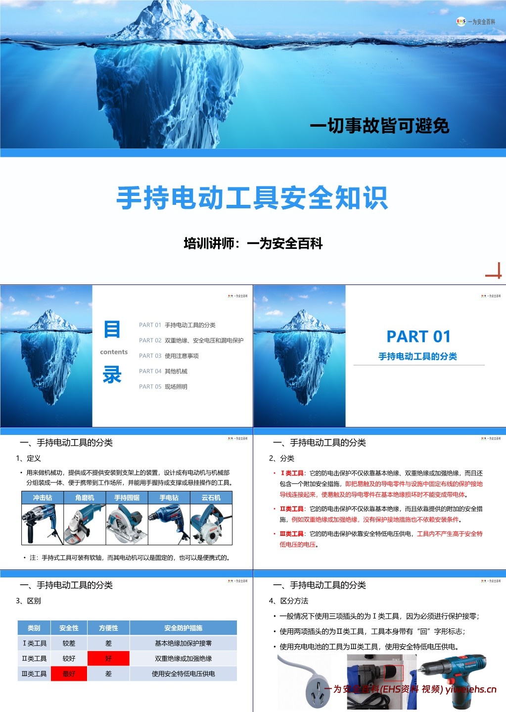 【PPT】手持电动工具安全知识