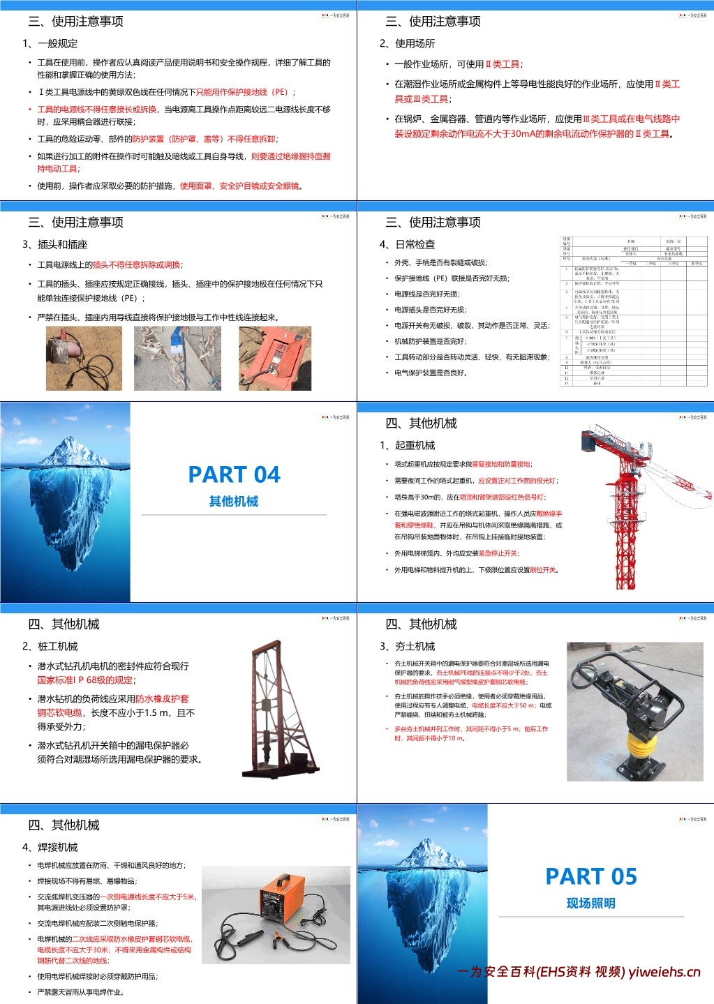 【PPT】手持电动工具安全知识