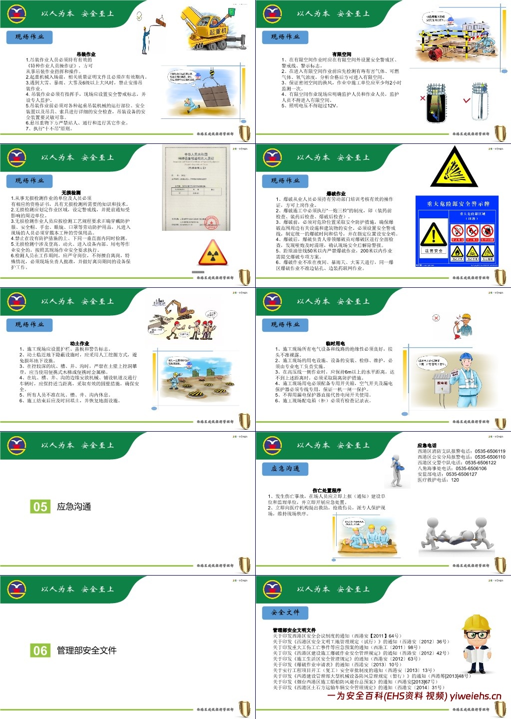 【PPT】施工单位入场安全培训资料