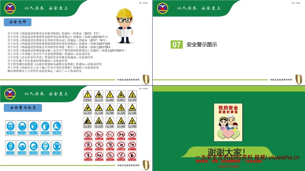 【PPT】施工单位入场安全培训资料